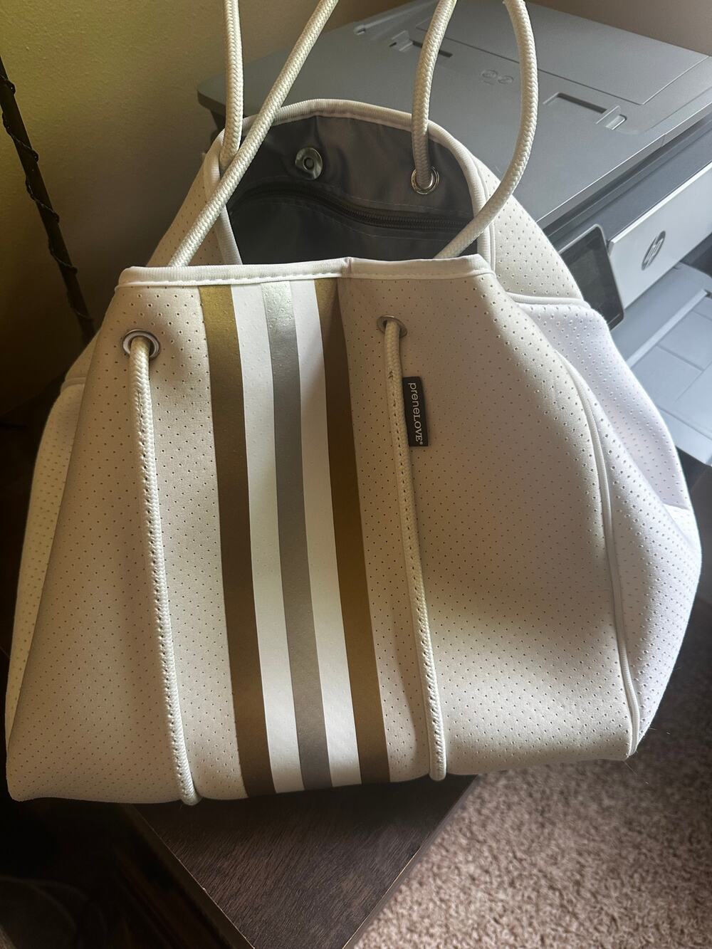 NWT PRENELOVE LAVAL LARGE TOTE W/WRISTLET AND DUSTBAG